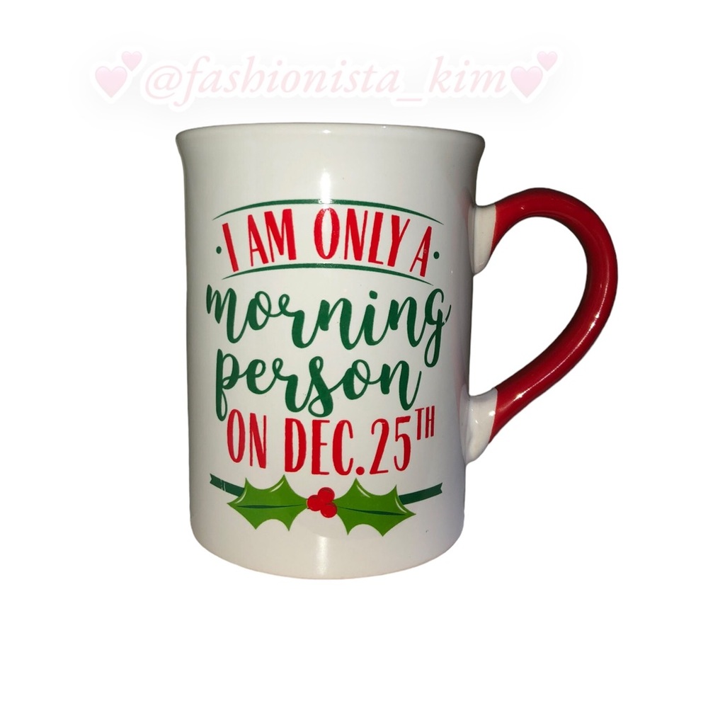 🛍️ I am only a morning person on December 25th Christmas mug 😂🎄